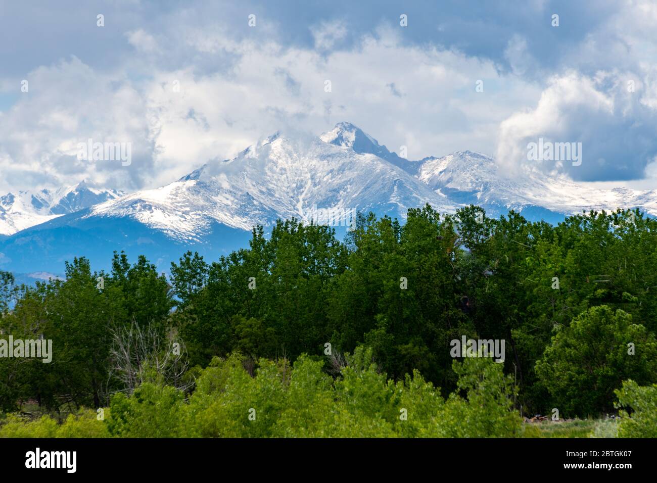 Colorado Front Range From St. Vrain State Park Stock Photo Alamy
