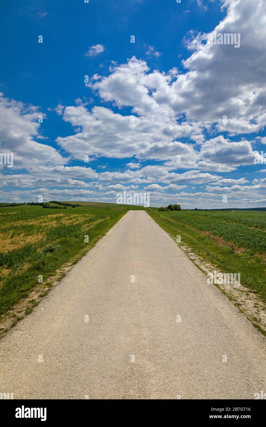 Landscape around the town of Myjava, Slovakia Stock Photo