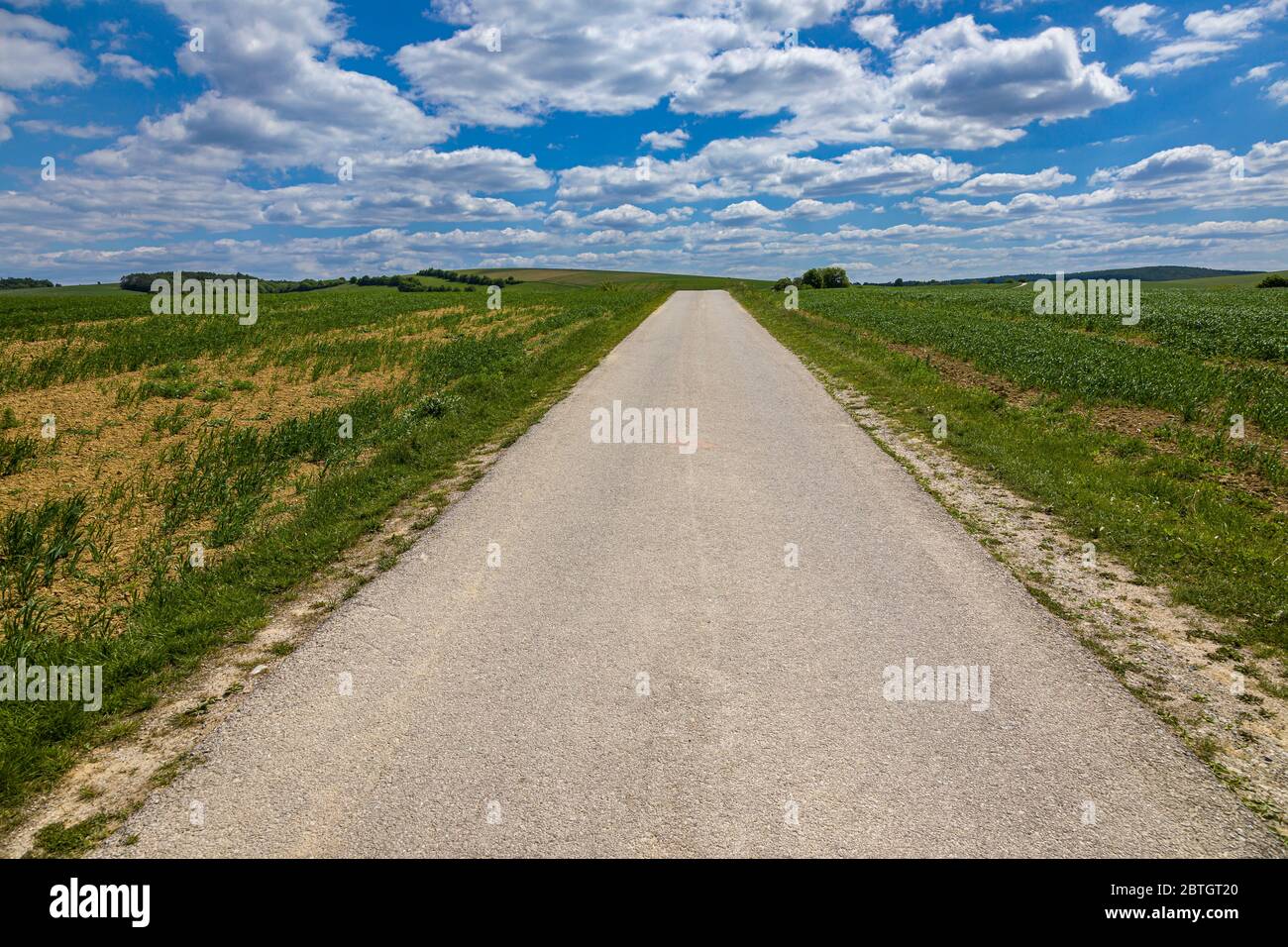 Landscape around the town of Myjava, Slovakia Stock Photo