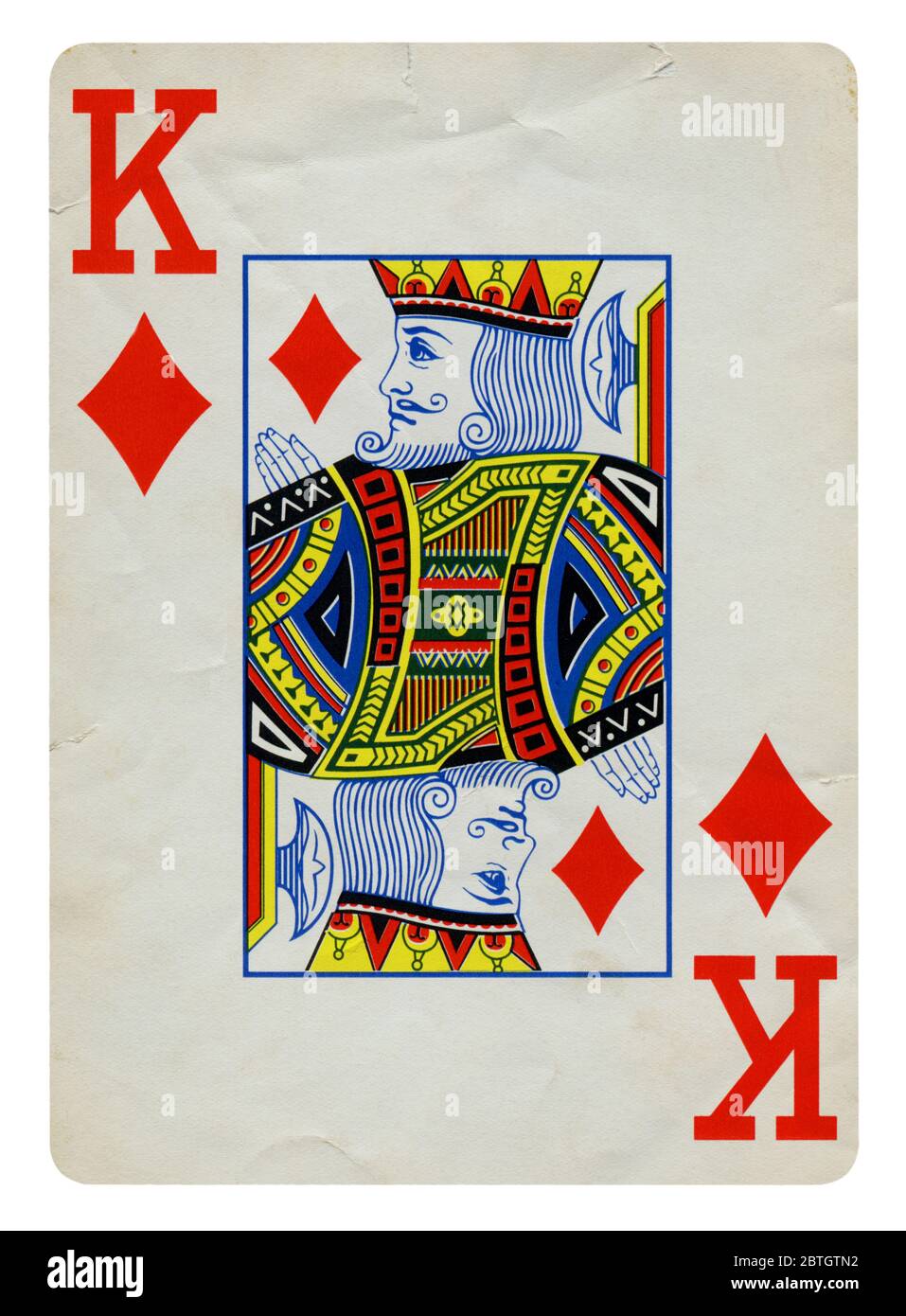 Three Playing Cards: King, Queen and Jack of Diamonds. Stock Photo - Image  of fortune, card: 140722516