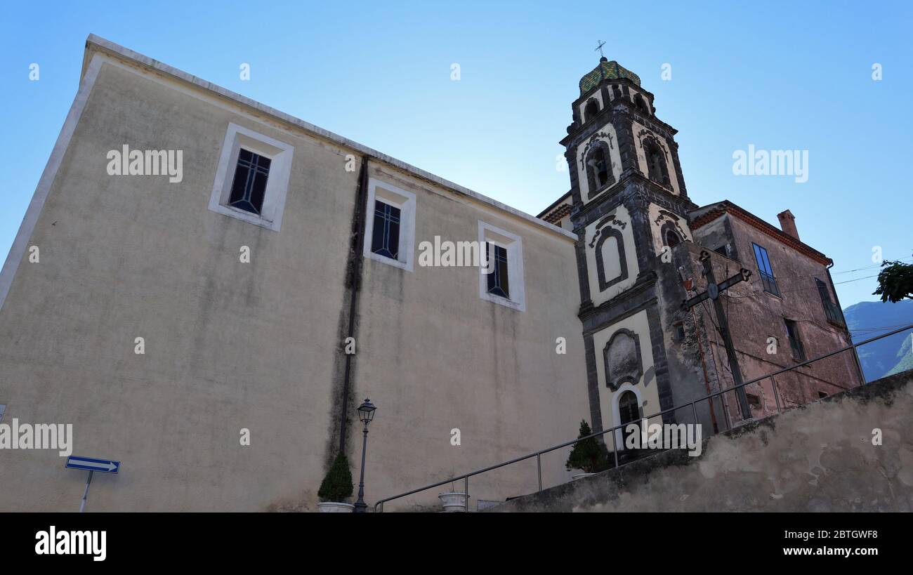 Solopaca - Scorcio della Chiesa di San Mauro Stock Photo
