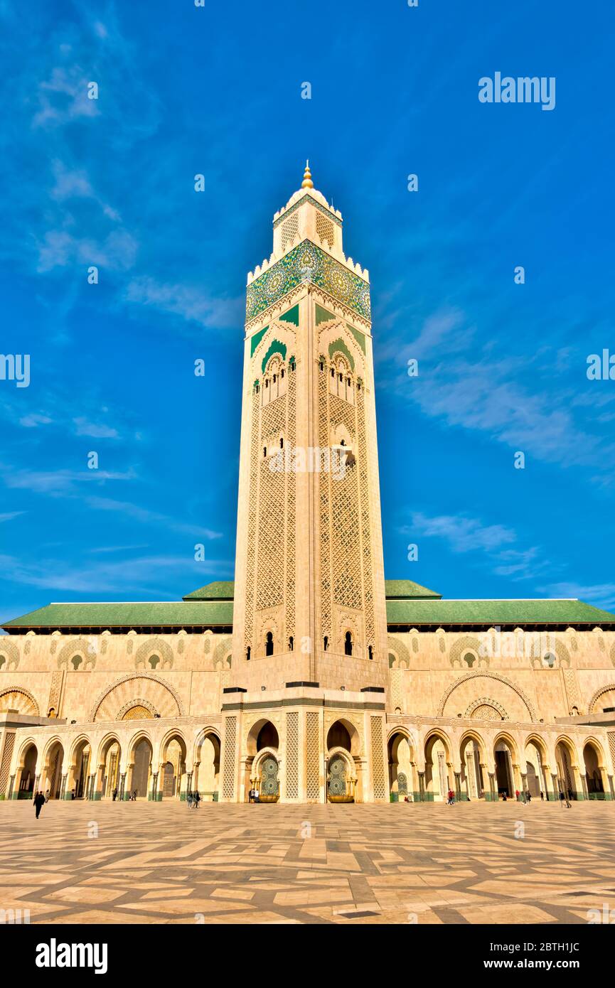Hassan II Mosque, HDR Hi-res image Stock Photo