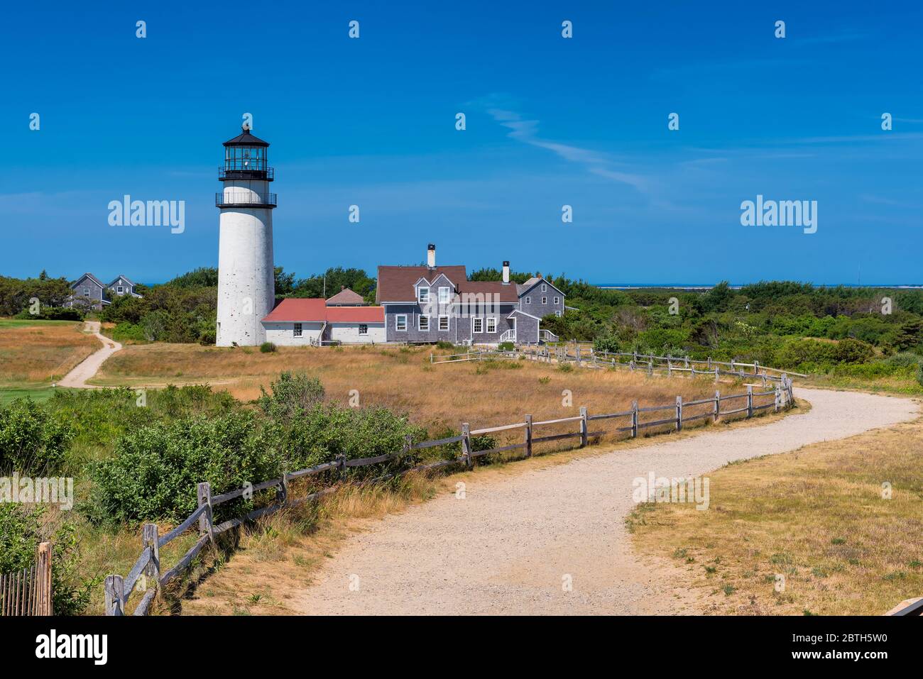 Highland Lighthouse in Cape Cod Stock Photo