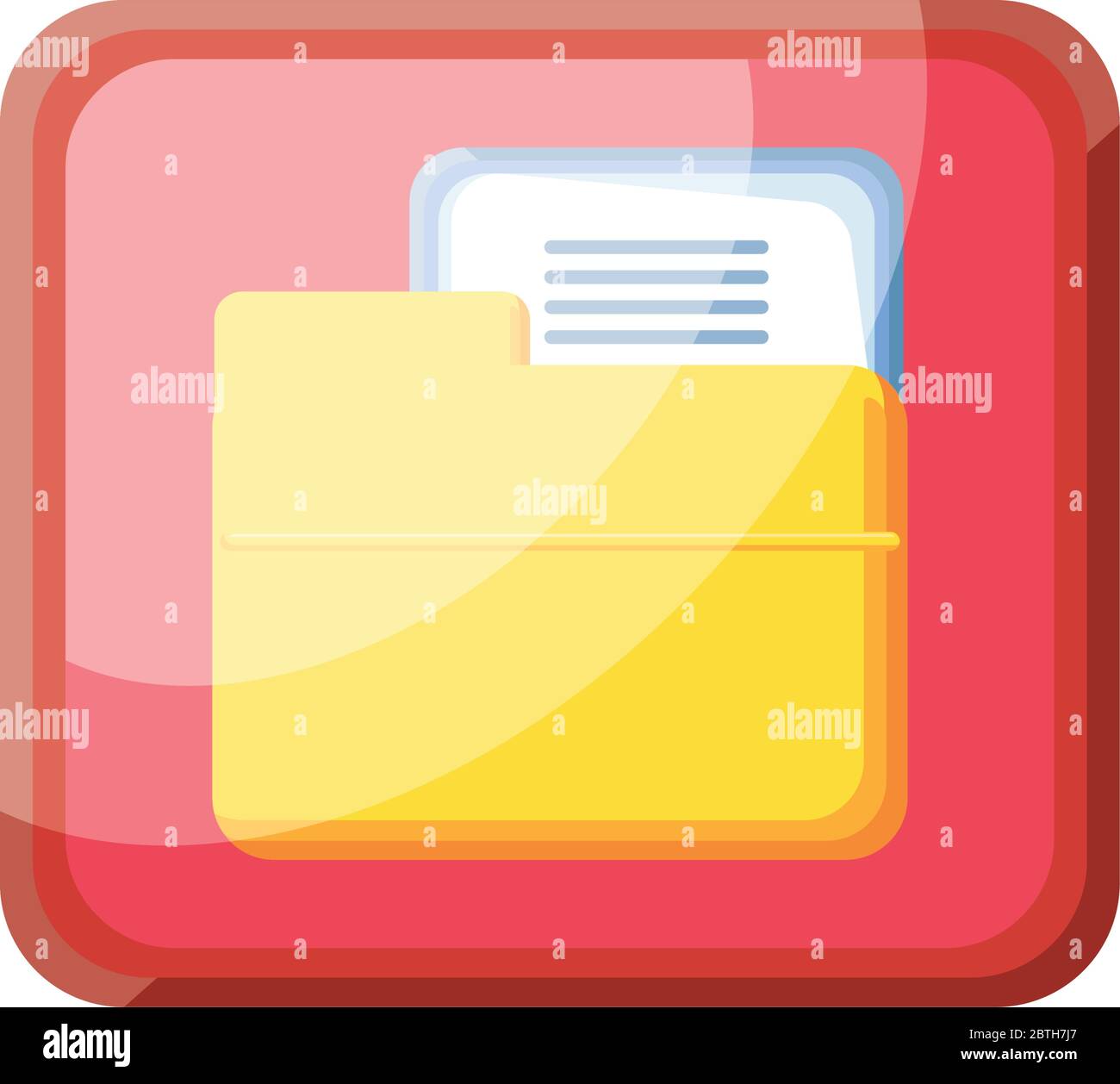 file manager app on white background vector illustration design Stock