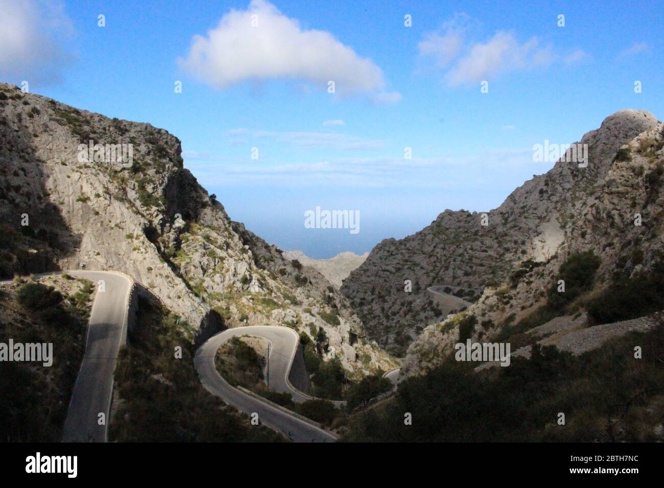 Road of three Marys to Sa Calobra Stock Photo