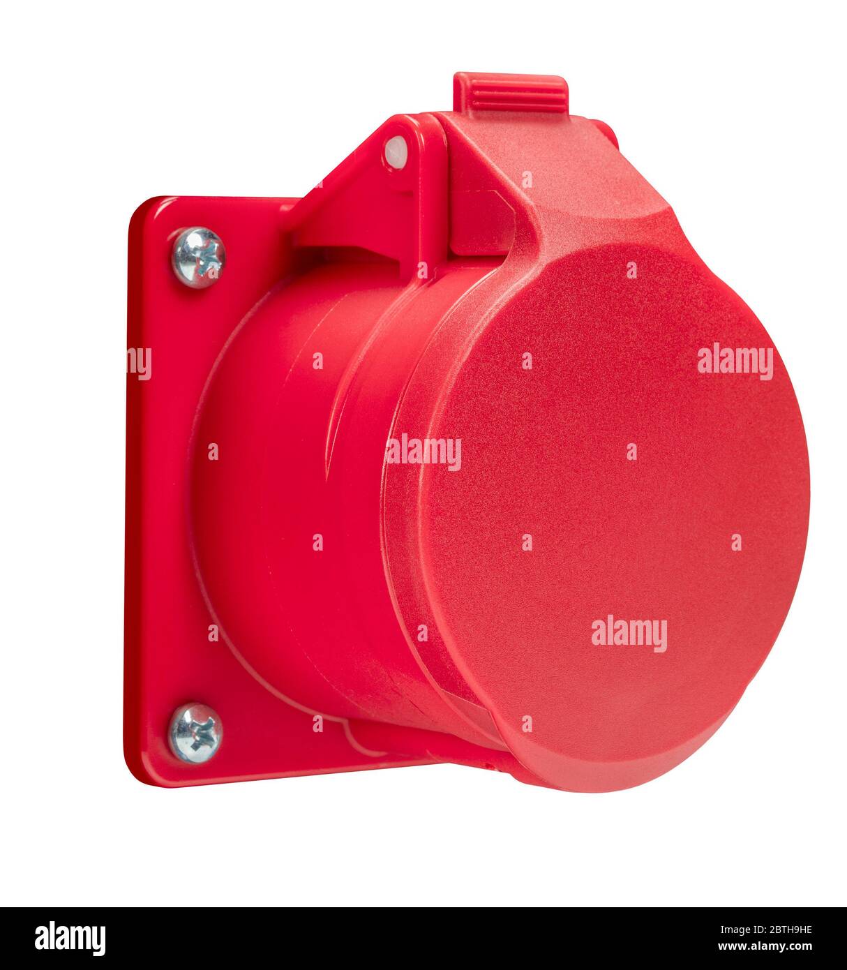 studio photography of a electric socket isolated on white Stock Photo