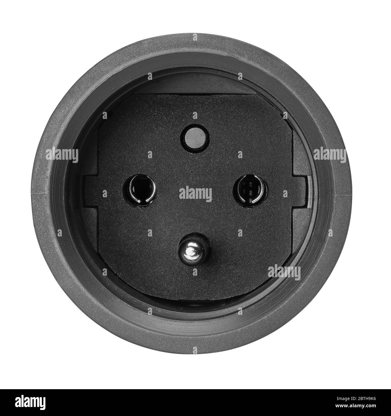 studio photography of a electric socket isolated on white Stock Photo