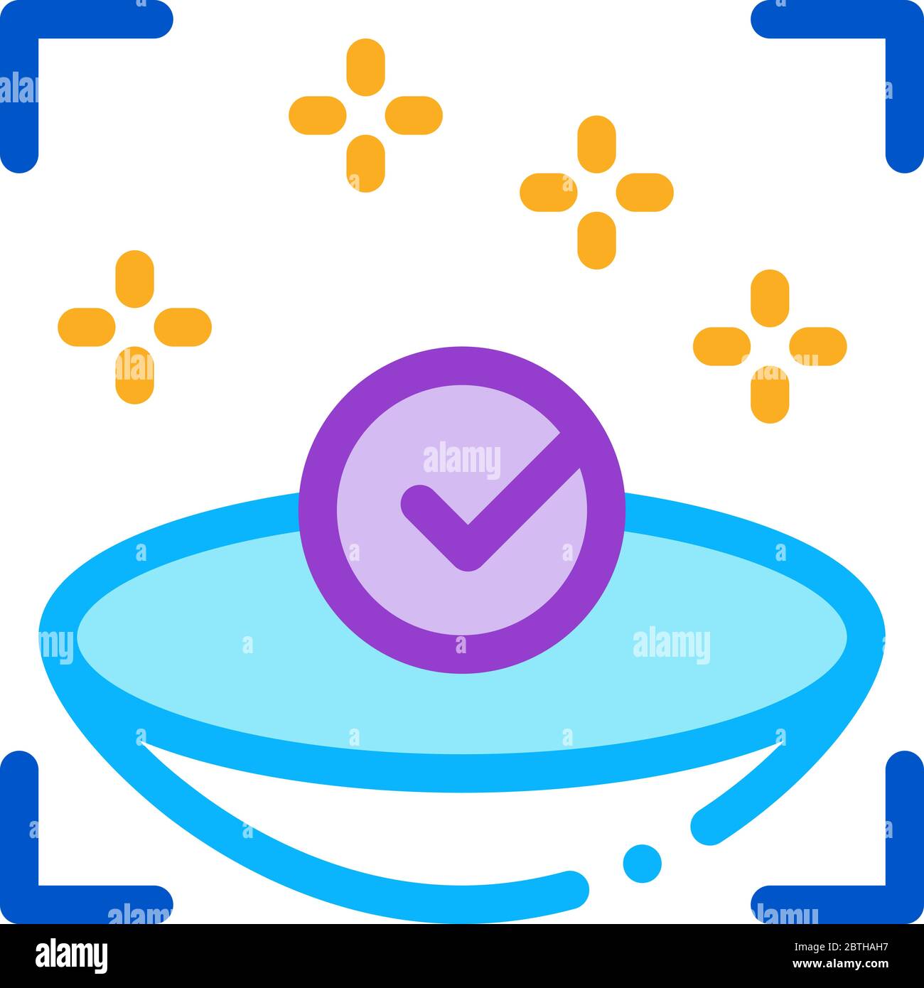 medically clean lens icon vector outline illustration Stock Vector ...