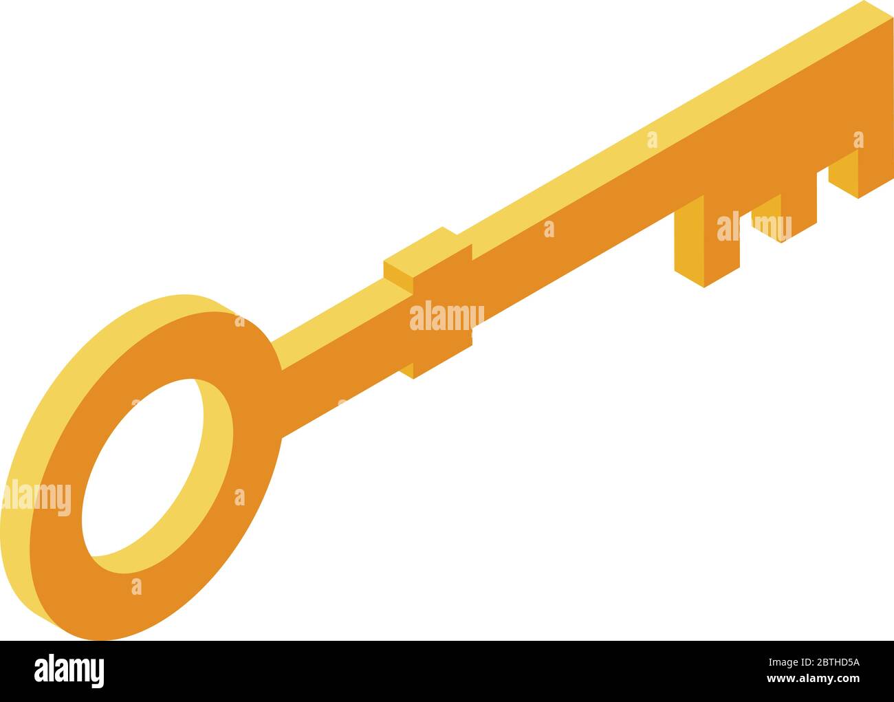 Quest gold key icon, isometric style Stock Vector Image & Art - Alamy
