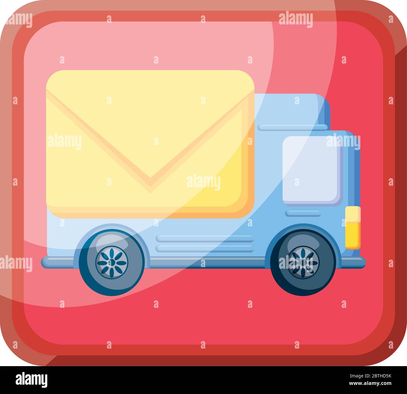 delivery app icon on white background vector illustration design Stock ...