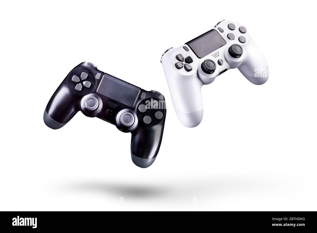 Set of video game joysticks gamepad isolated on a white background ...