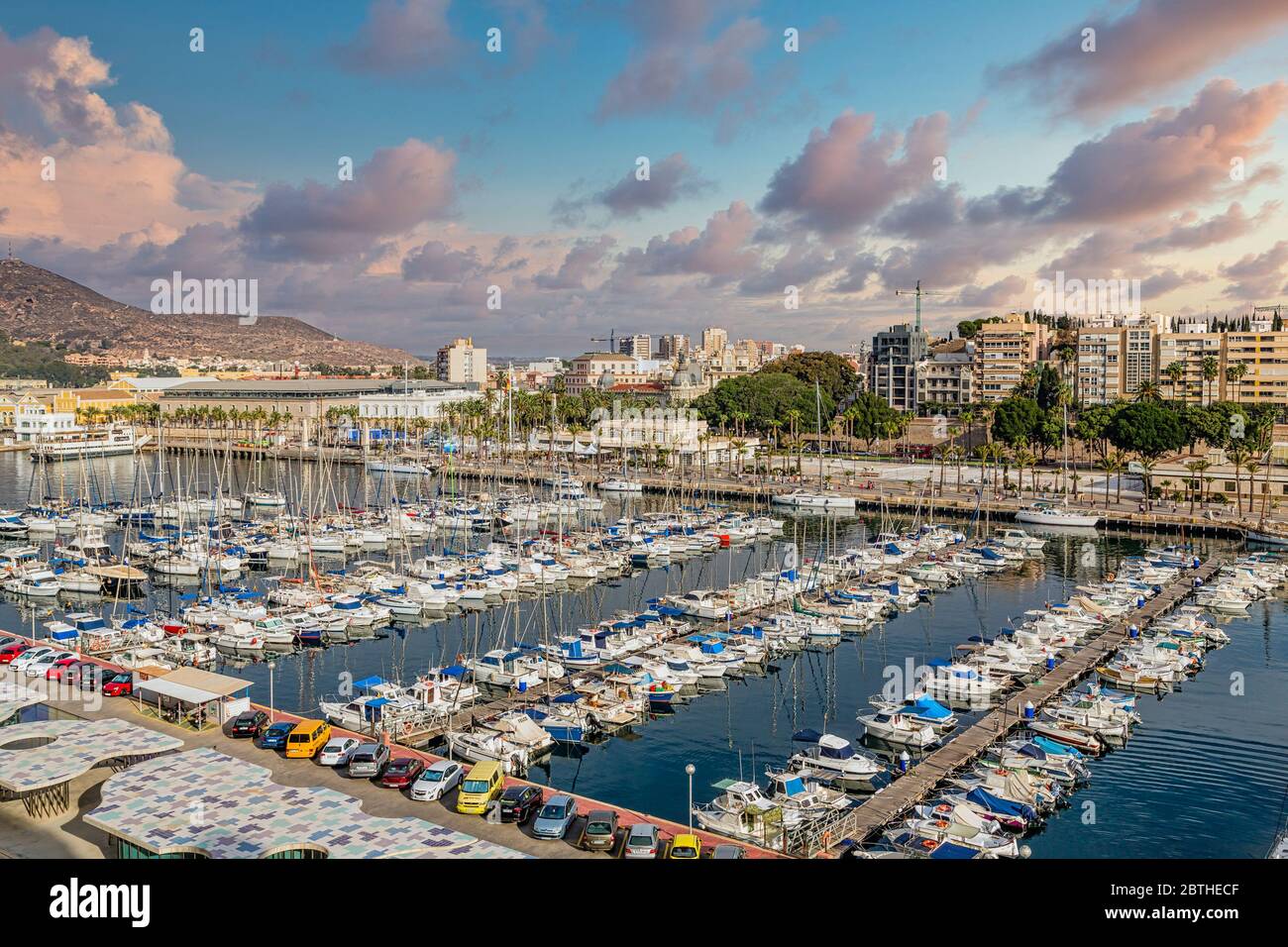 Yacht Harbor of Cartegena Stock Photo