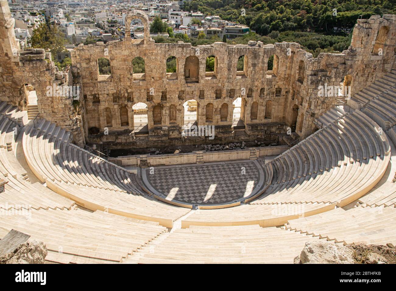 HISTORICAL COLISEUM AND ARCHITECTURE FROM ACROPOLIS, ATHENS Stock Photo ...