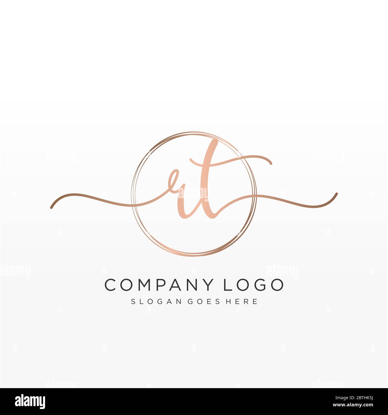 Initial rt logo vector vectors hi-res stock photography and images - Alamy