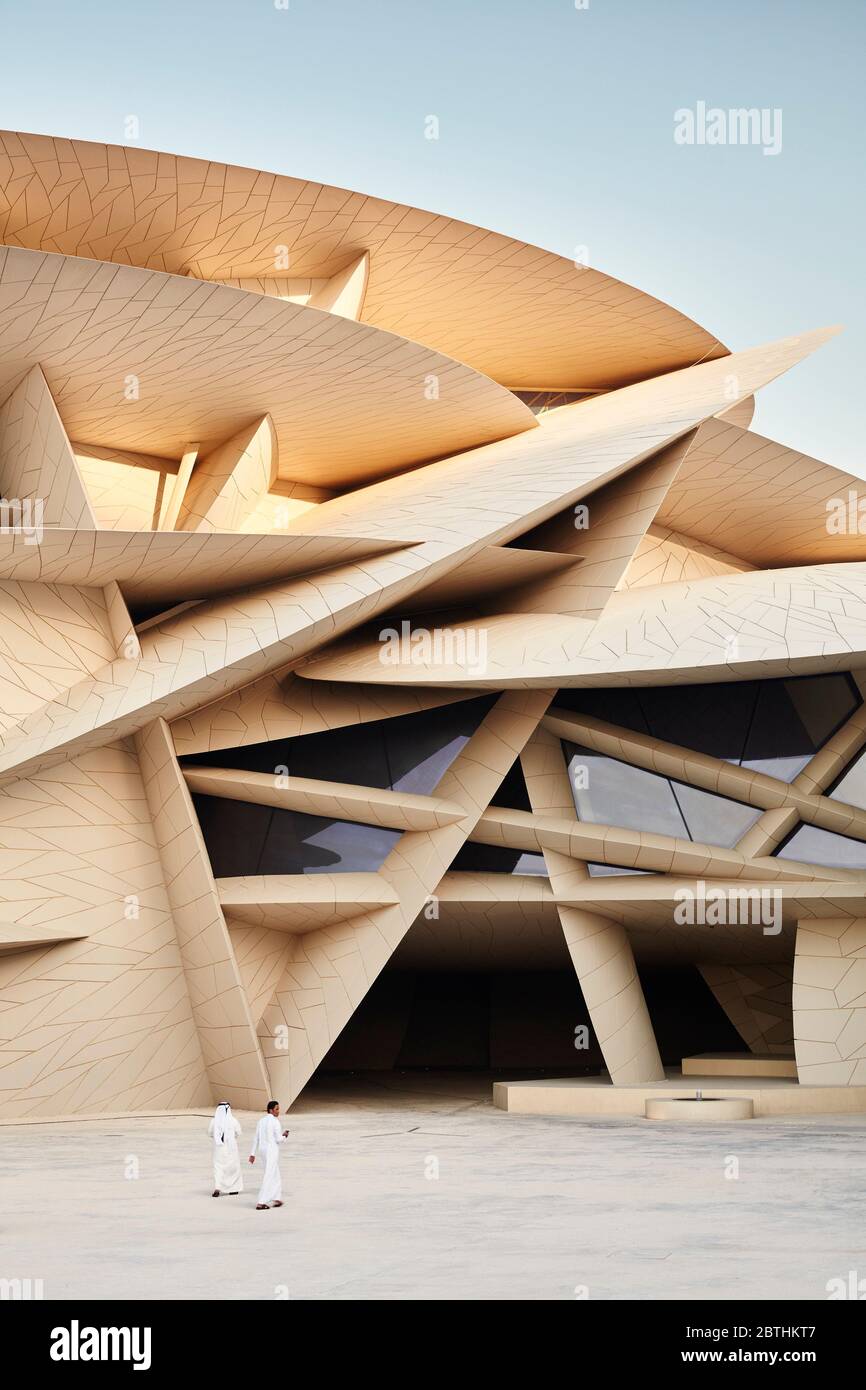 National Museum of Qatar by architect Jean Nouvel, Doha Stock Photo