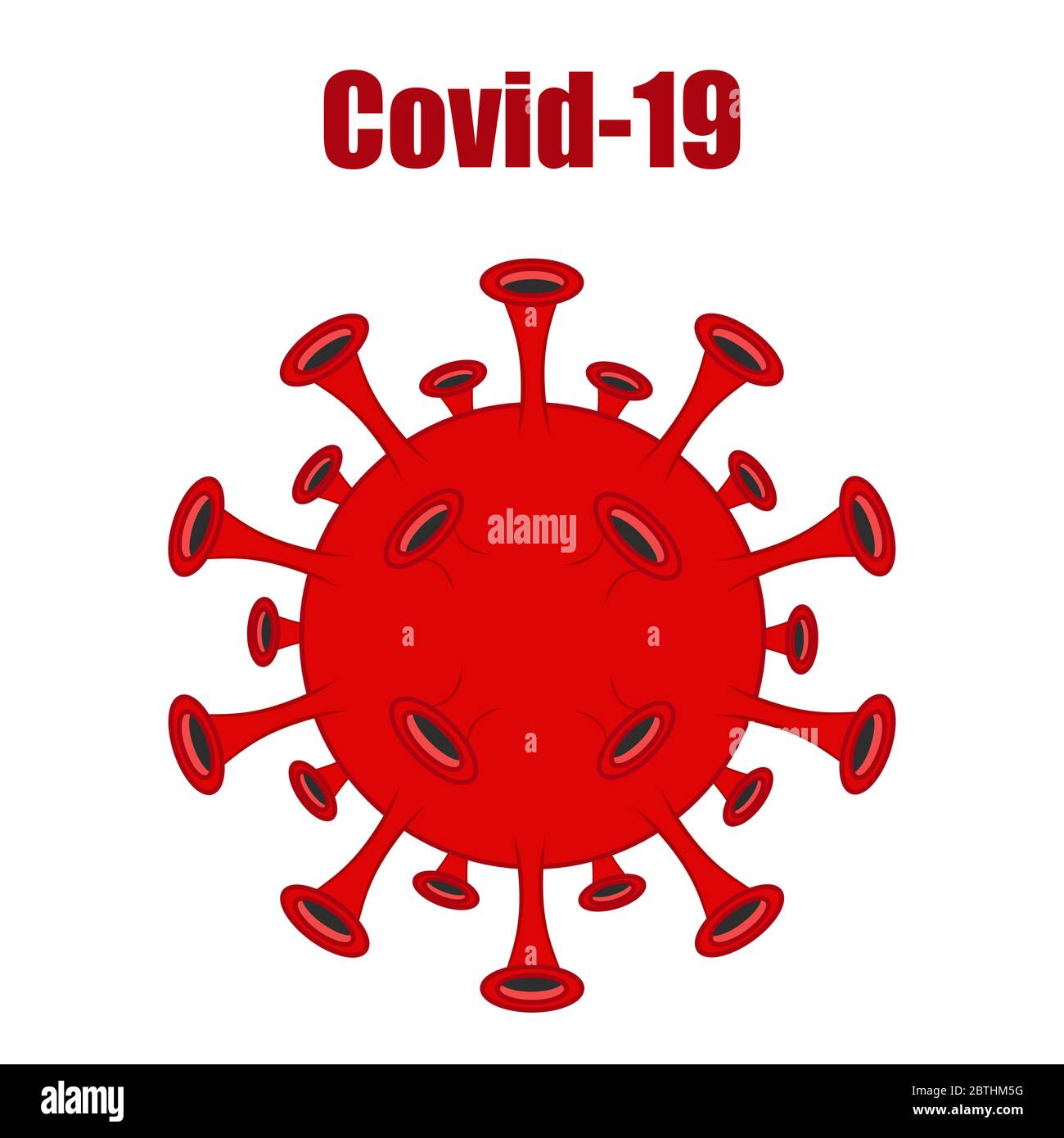 Coronavirus bacteria stock vector illustration  Stock Vector