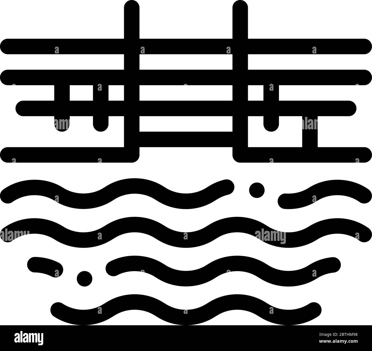 water pool icon vector outline illustration Stock Vector Image & Art ...