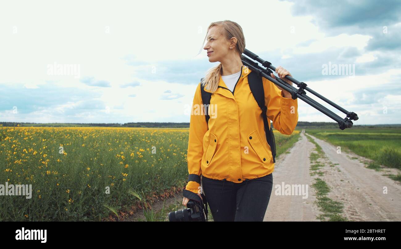 Woman tool looking camera hi-res stock photography and images - Alamy