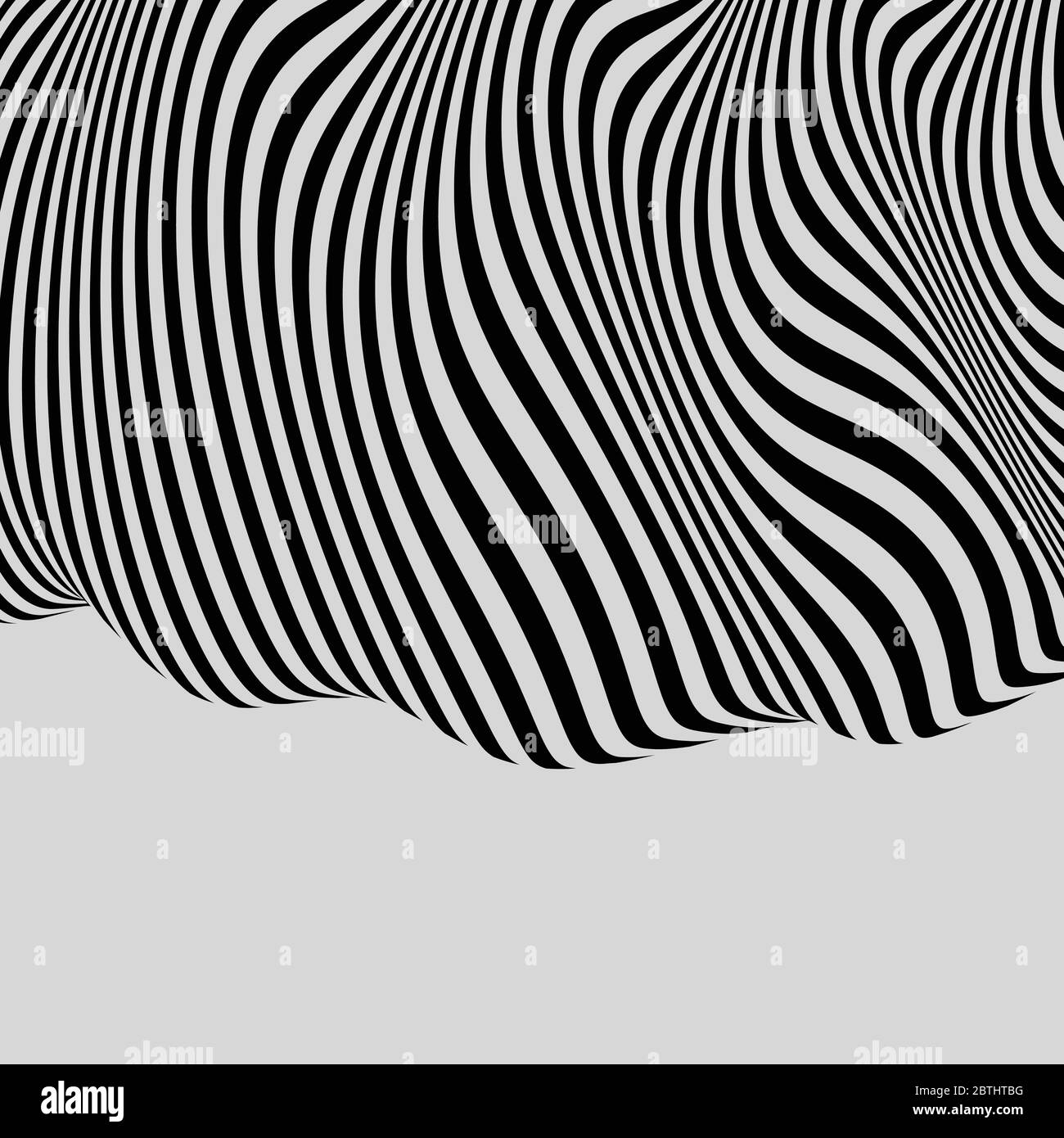 Black and White Background. Pattern With Optical Illusion. Vector ...