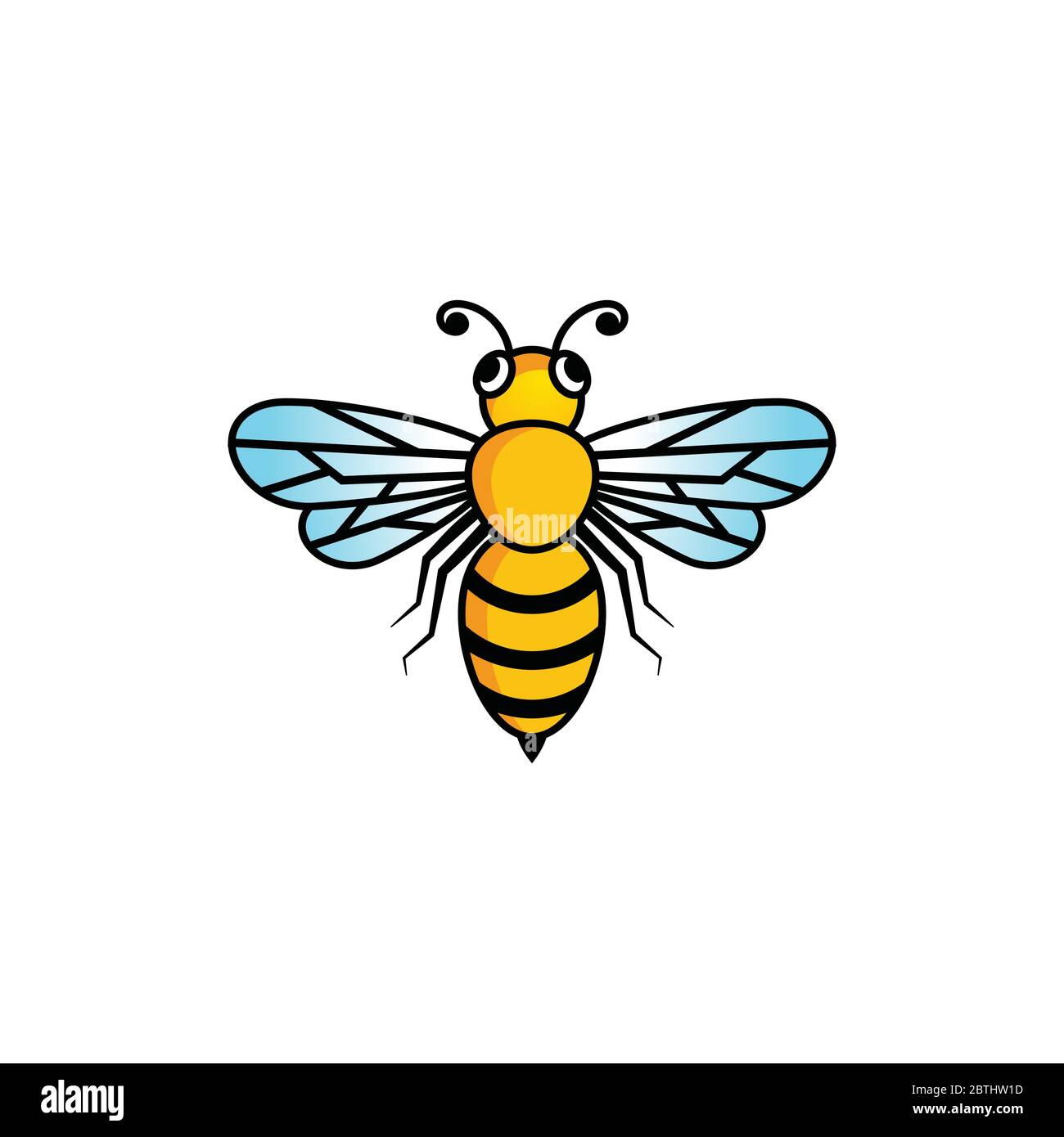 Bee vector icon illustration design template Stock Vector Image & Art ...