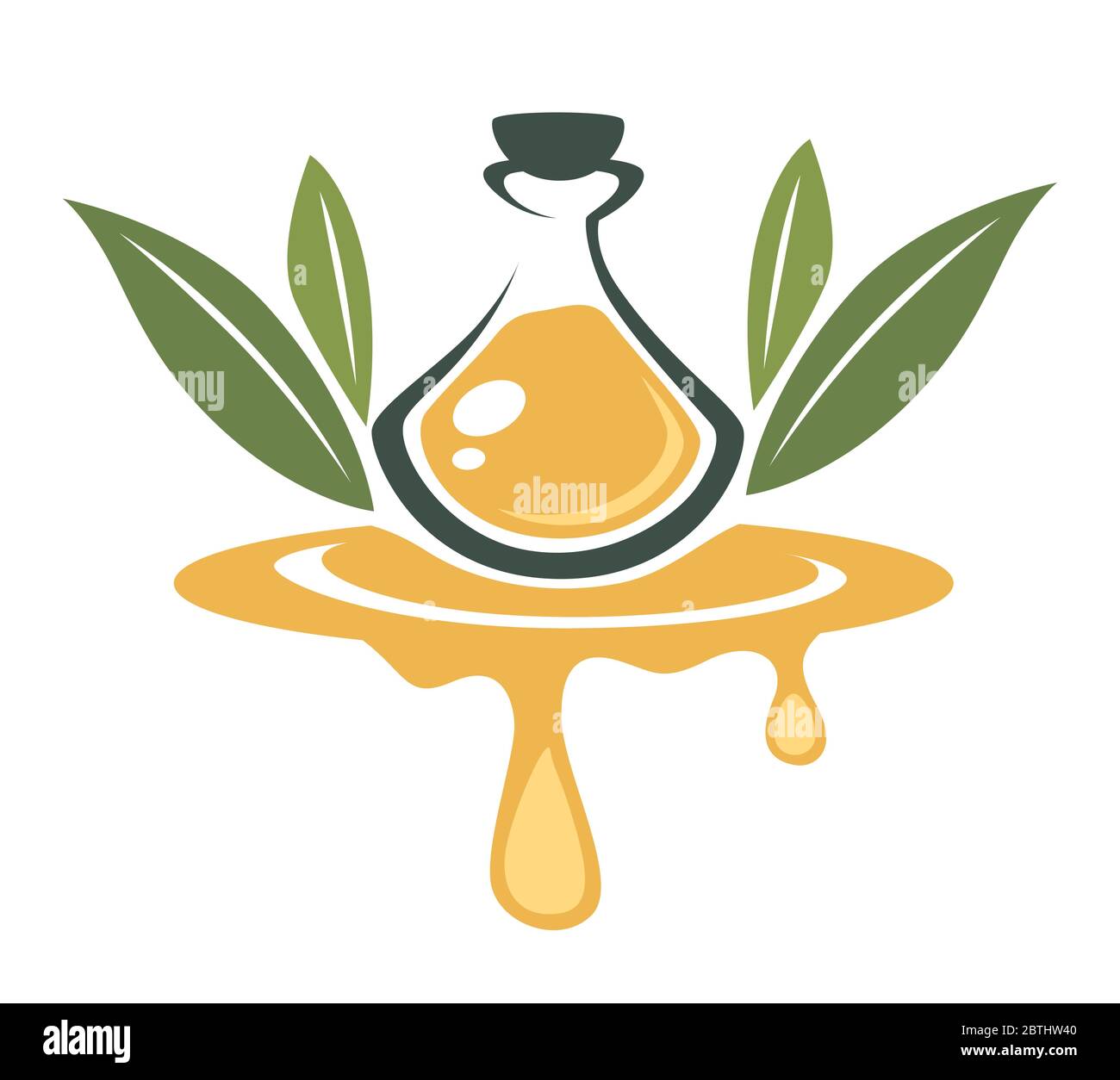 Olive oil, oily liquid organic product banner vector Stock Vector
