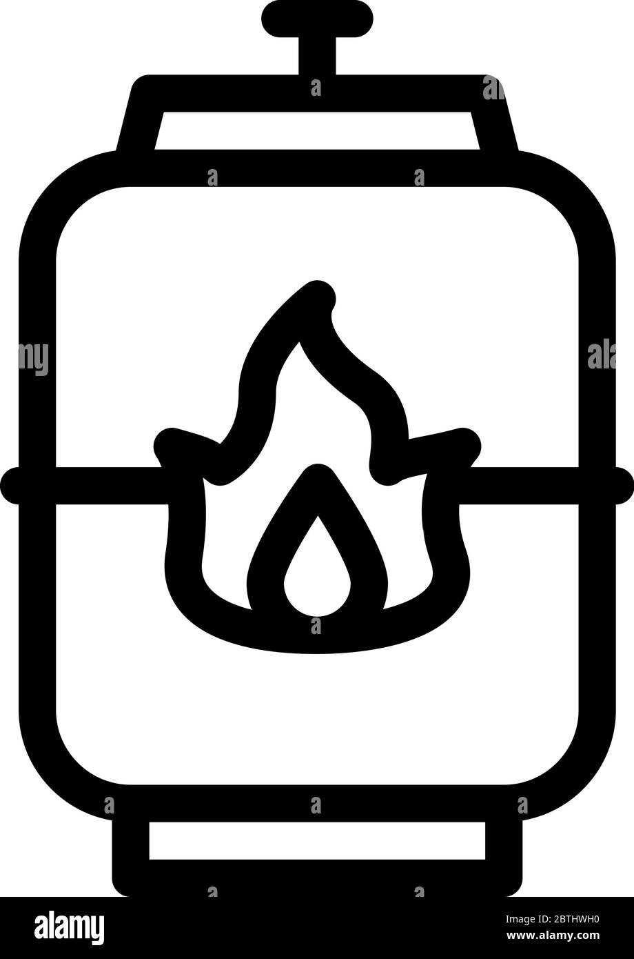 explosive gas tank icon vector outline illustration Stock Vector Image ...