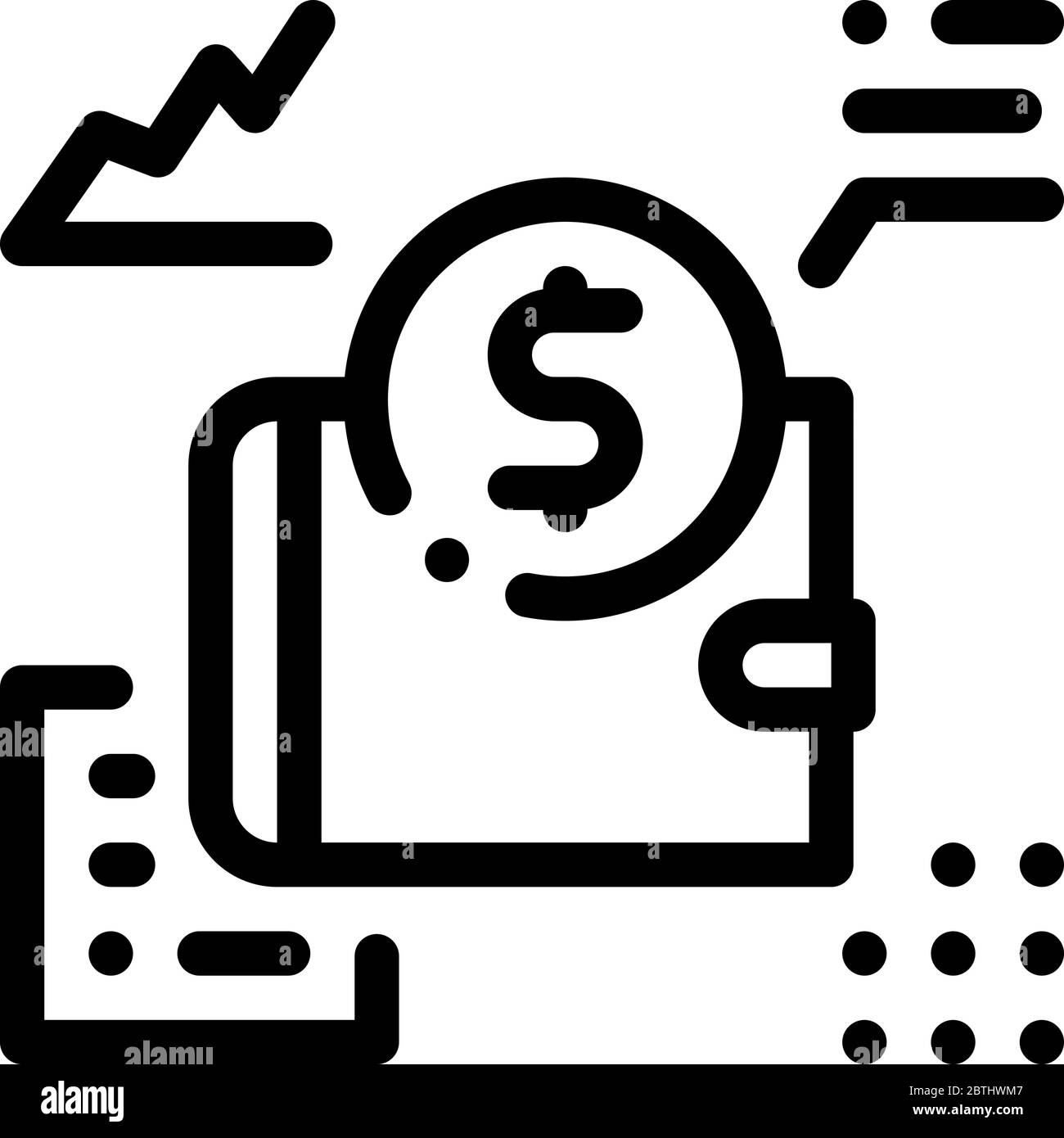 learning functions parsing icon vector outline illustration Stock ...