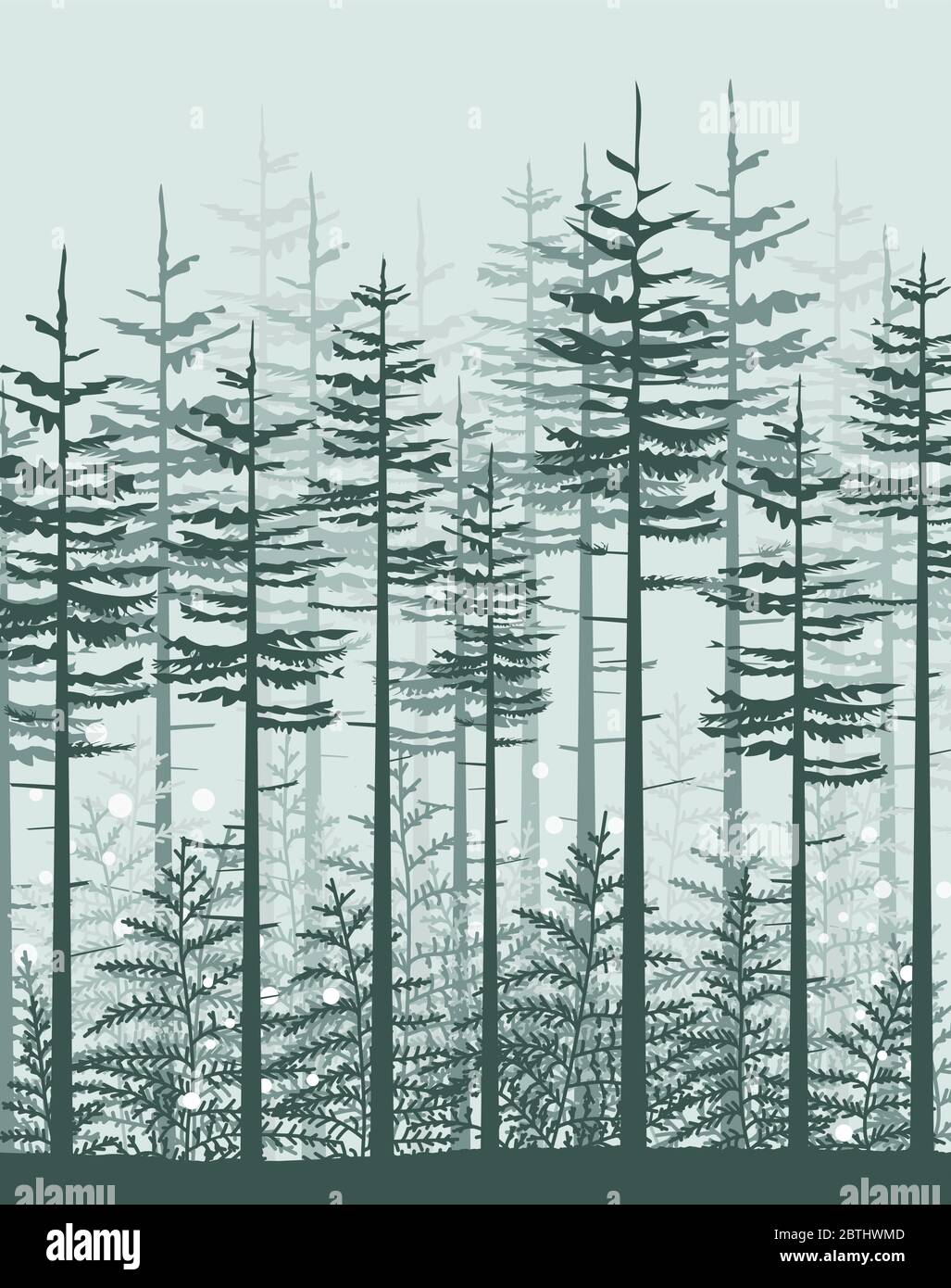 Landscape with forest Stock Vector Image & Art - Alamy