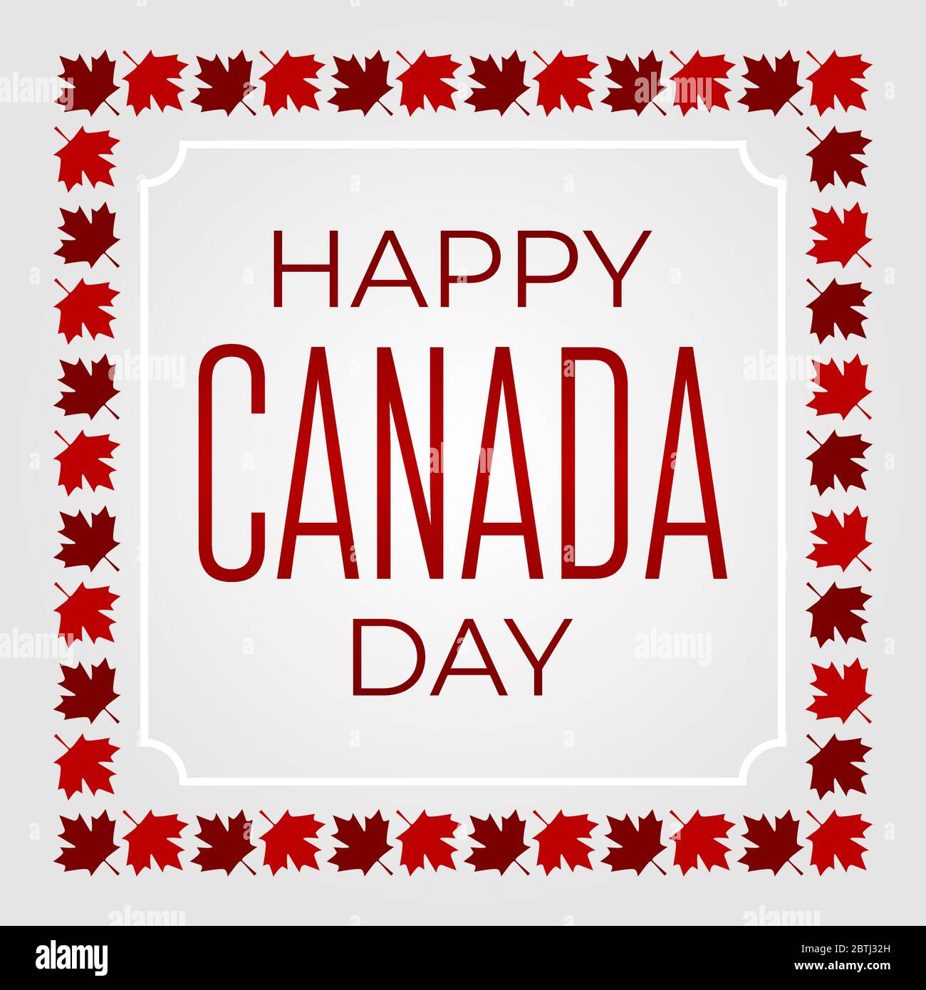 Celebrate the national day of Canada. Red canadian maple leaves with