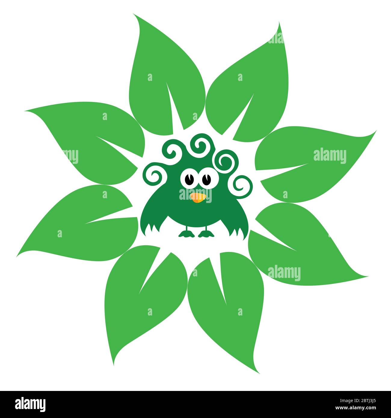 eco bird green vector illustration Stock Vector Image & Art - Alamy