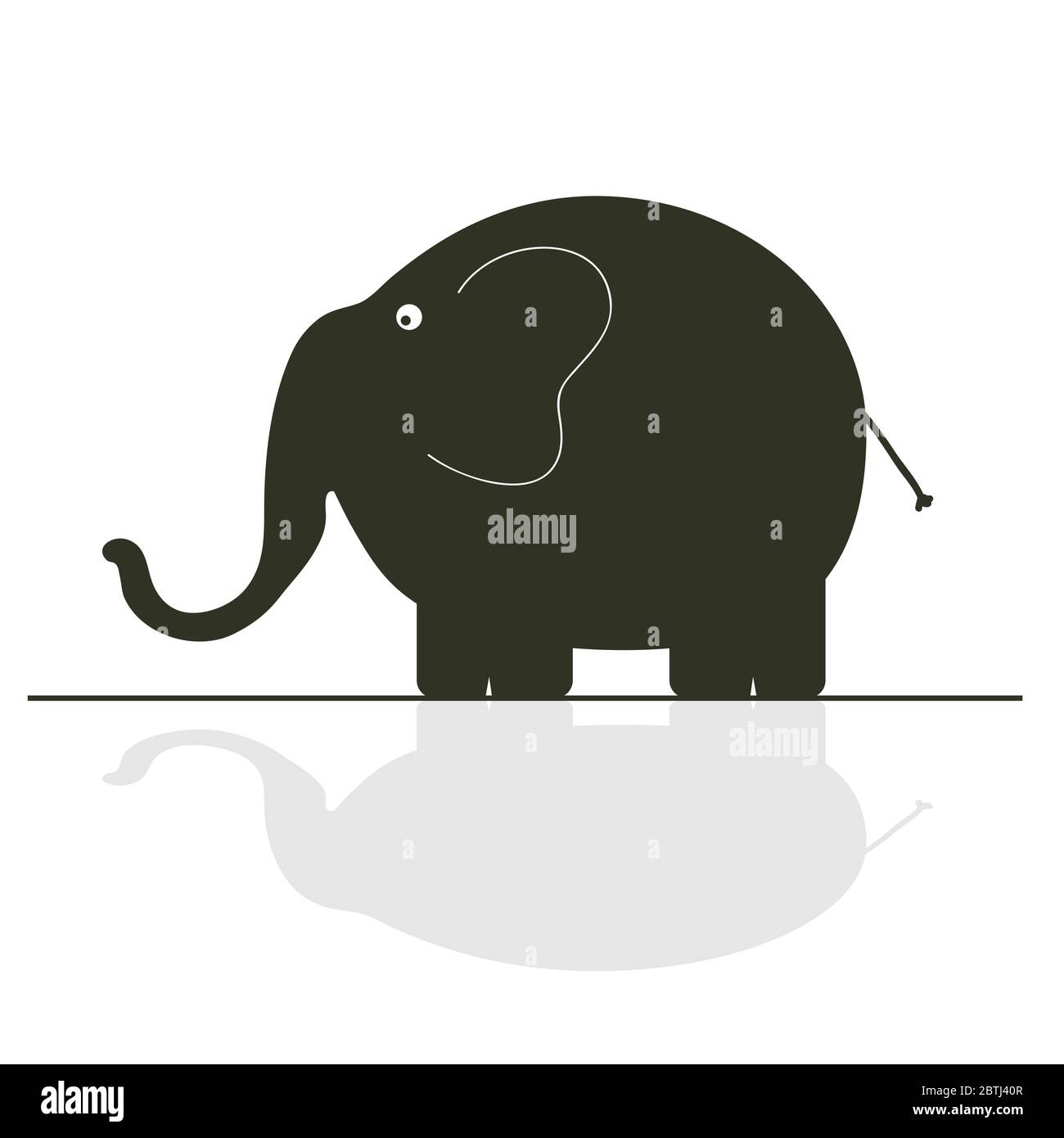 elephant color vector illustration Stock Vector Image & Art - Alamy