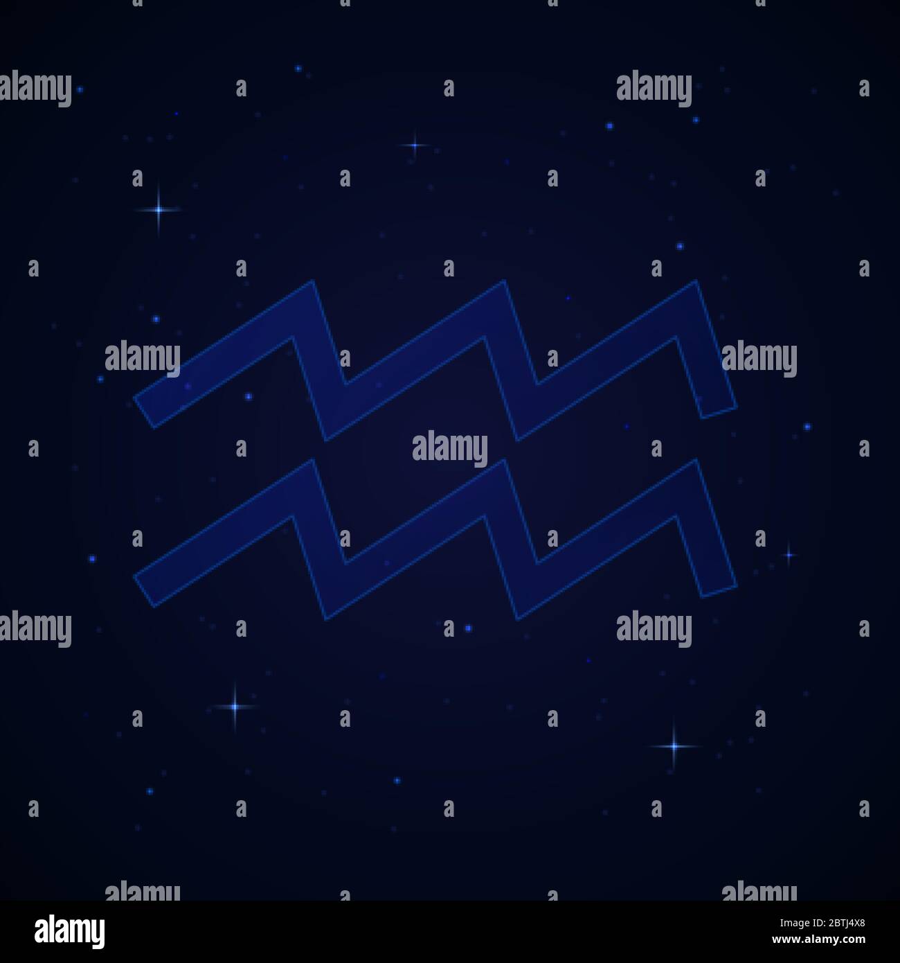 Aquarius, the water bearer zodiac sign on the starry night sky Stock Vector Image & Art Alamy