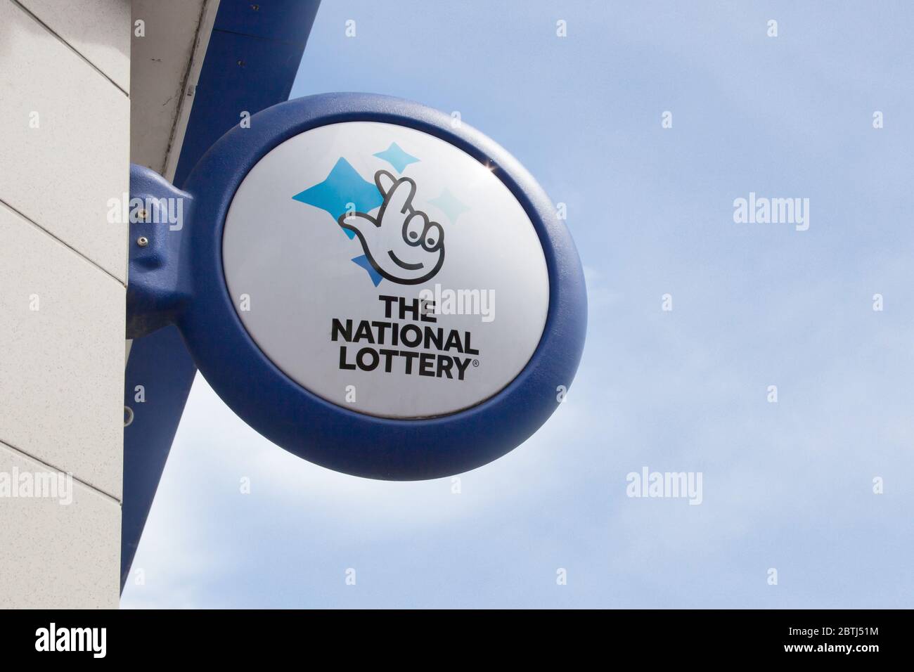 The National Lottery logo in the UK Stock Photo