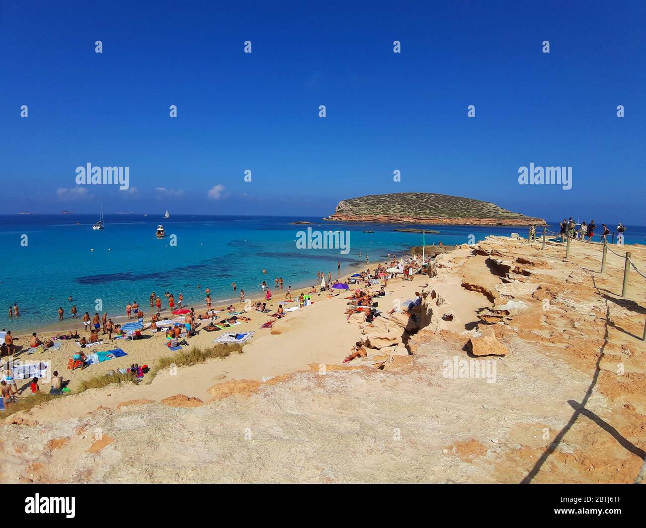 beautiful summer tourist destination of the balearic islands on the ...