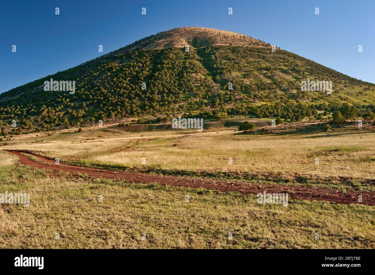 Capulins Volcano Rd Dirt road near crater, Capulin Volcano National Monument, New Mexico ...