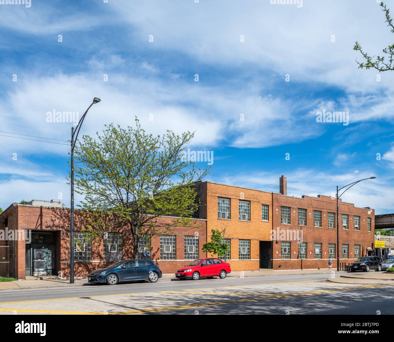 Warehouse buildings in the Lakeview neighborhood Stock Photo