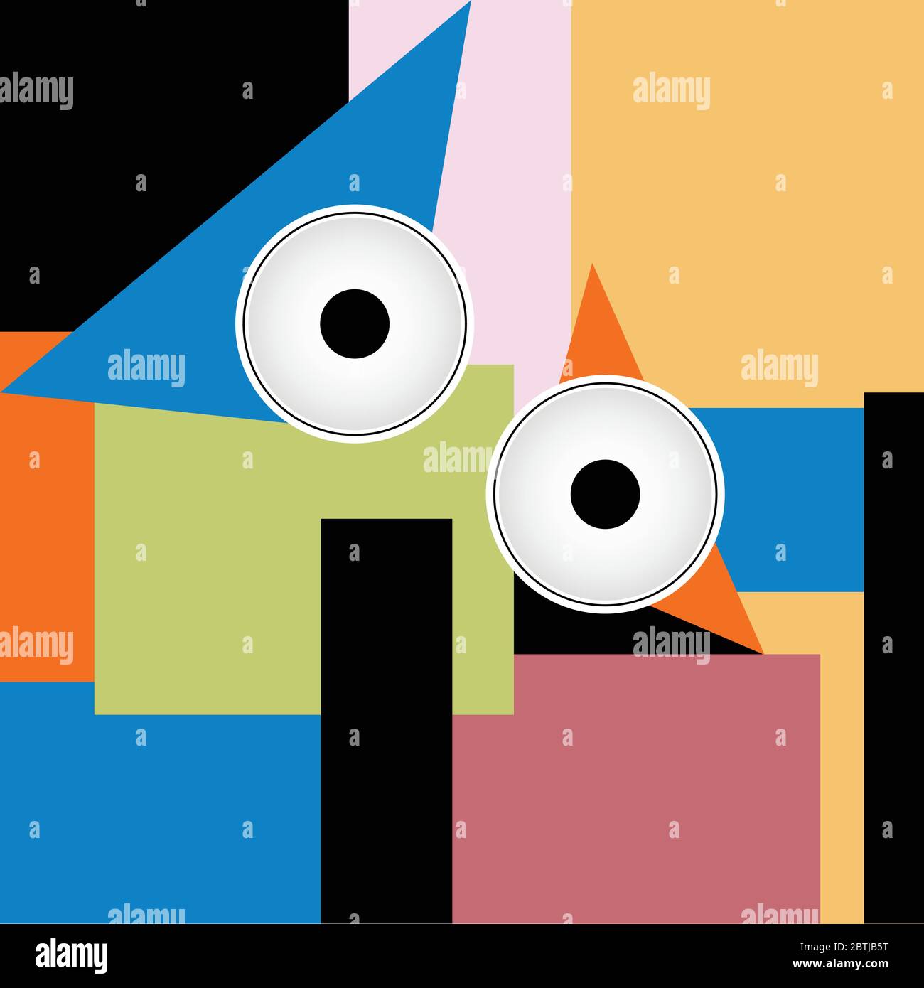 image abstract in vector illustration with eye Stock Vector
