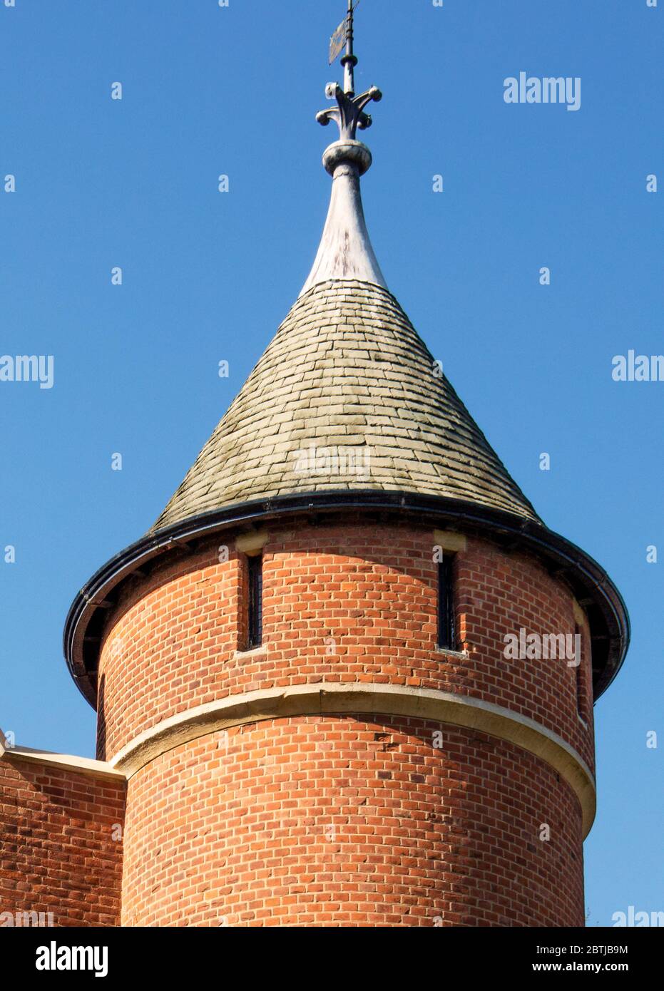 The Tower of The Tower House, 29 Melbury Road, London; designed by and home of architect William Burges; owned by Jimmy Page of Led Zeppelin Stock Photo