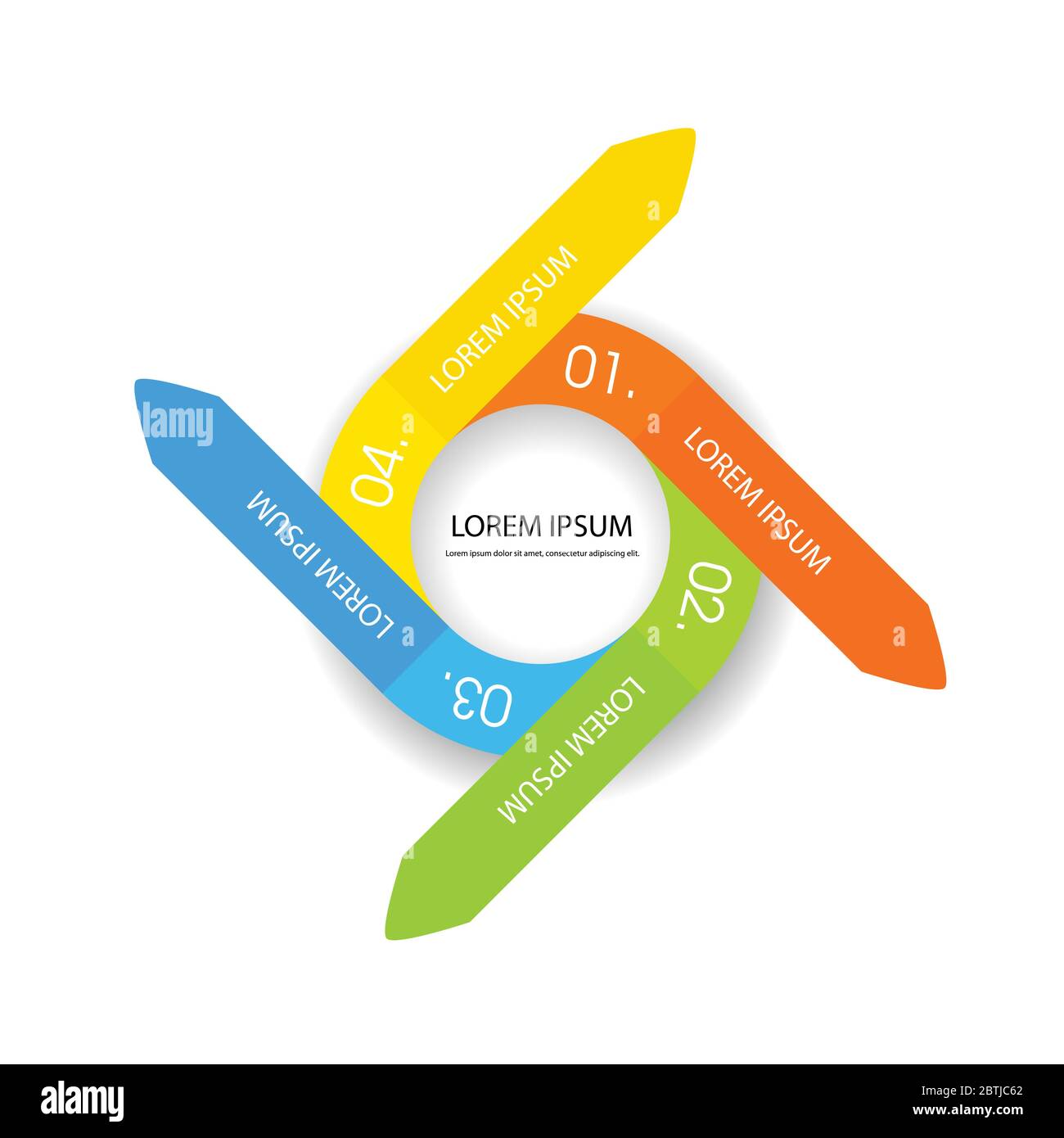 infographic circle vector illustration on white background Stock Vector ...