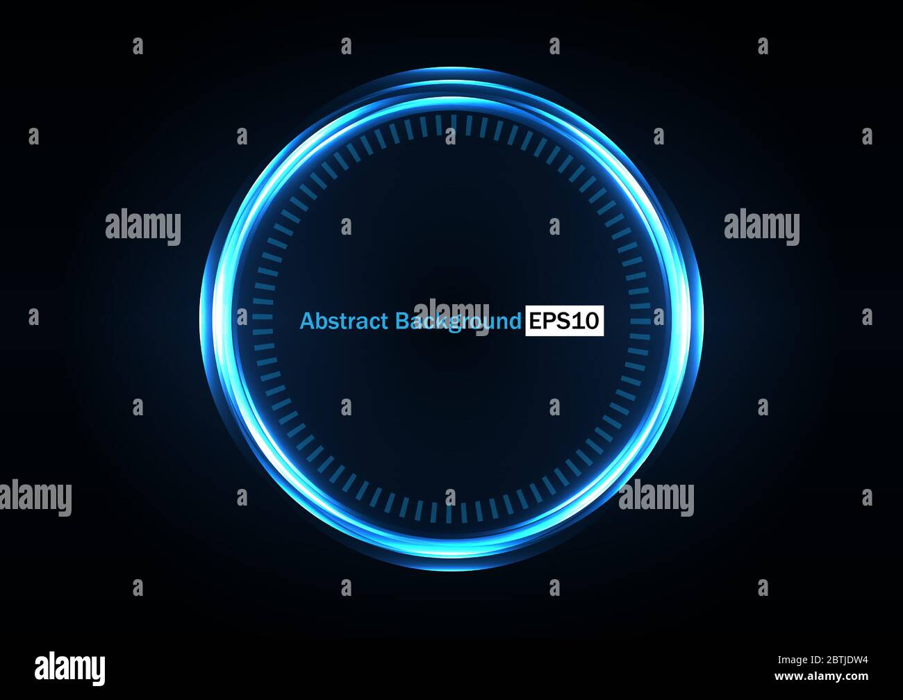 abstract circle light background design on dark blue background ...