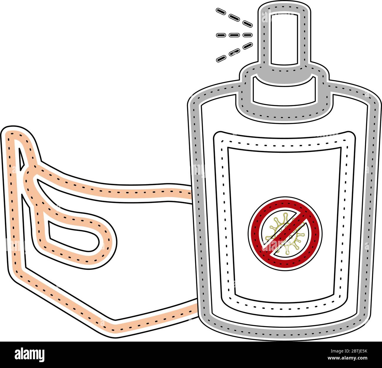 Hand and bottle spray Stock Vector Image & Art - Alamy