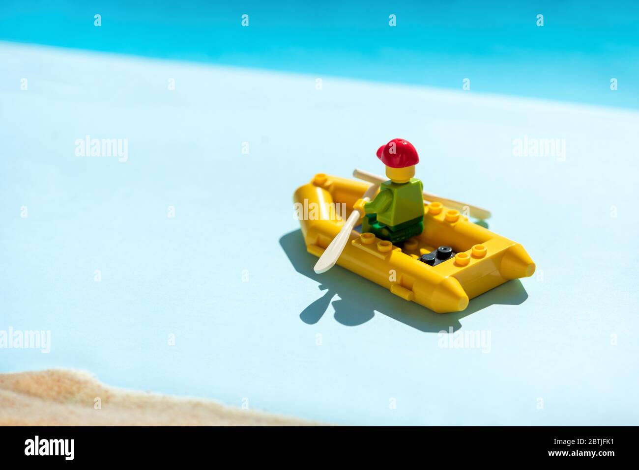 lego yellow boat