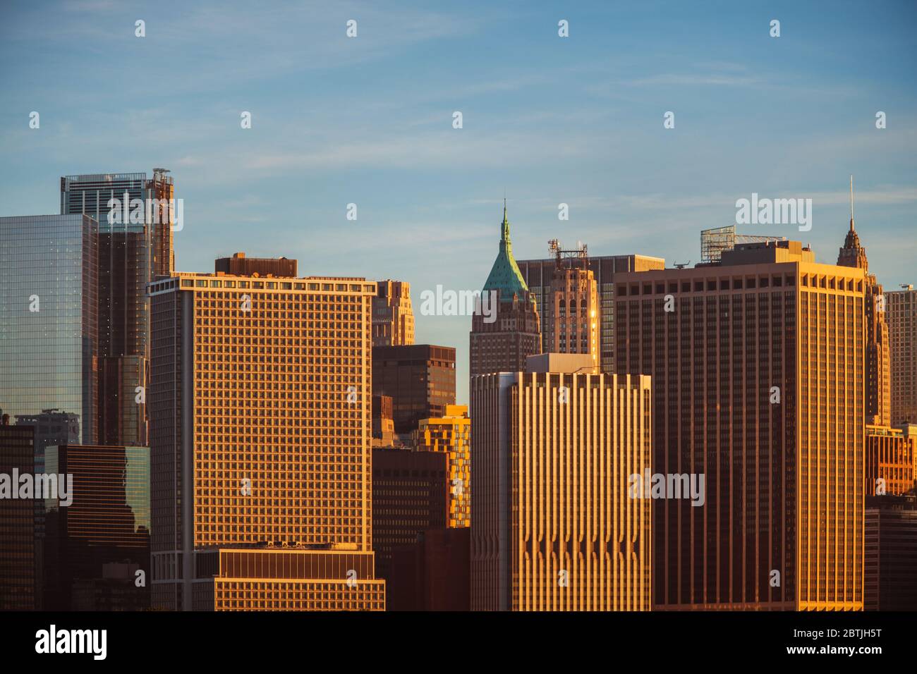 Skyscrapers of New York City. Manhattan Island the Most Densely Populated NYC City Zone