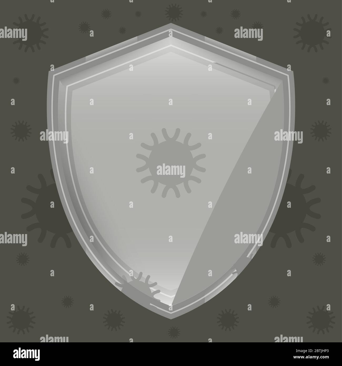 Shield over a virus background. Virus defense - Vector Stock Vector ...