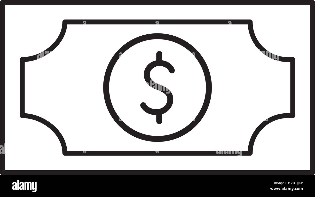 Bill line style icon vector design Stock Vector Image & Art - Alamy