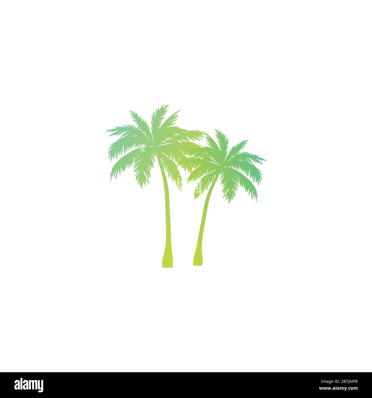 Silhouette palm neon design vector illustration Stock Vector