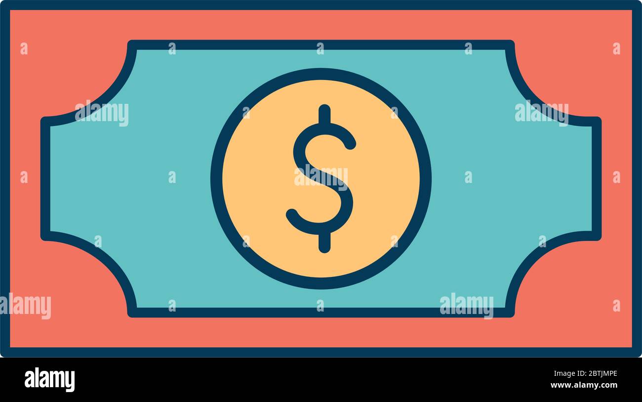 Bill line and fill style icon vector design Stock Vector Image & Art ...