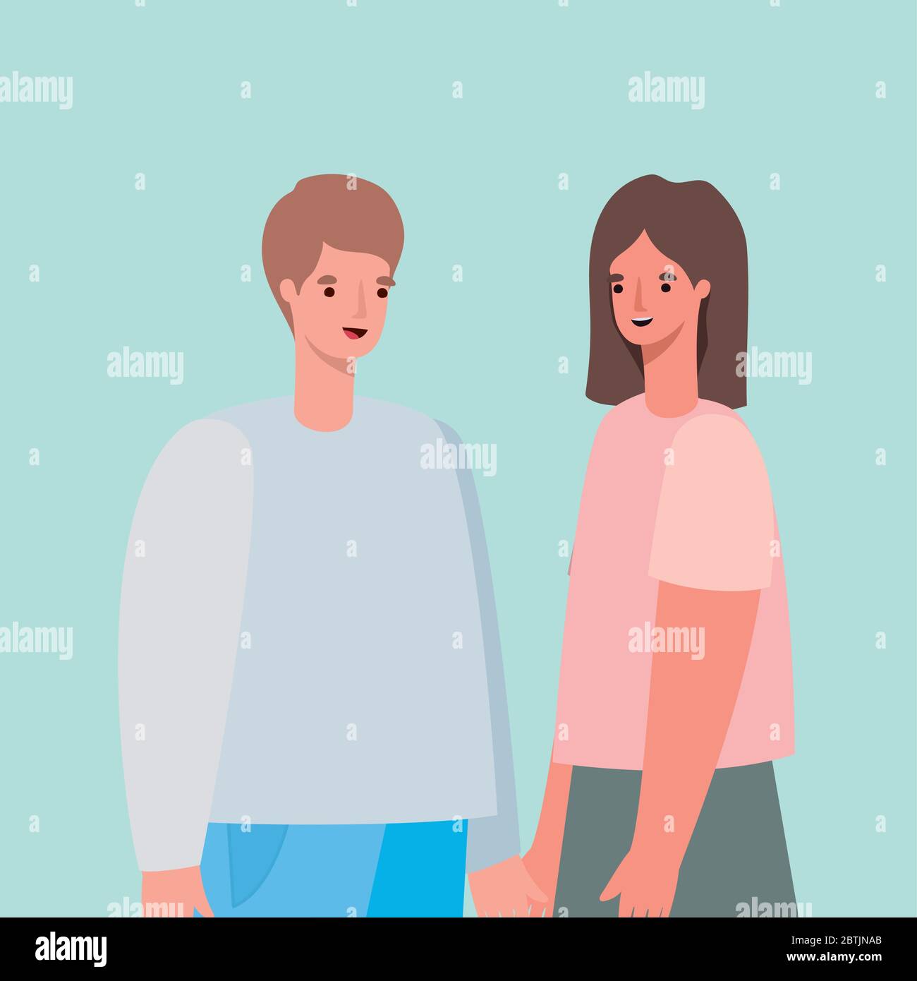 Woman and man avatar vector design Stock Vector Image & Art - Alamy