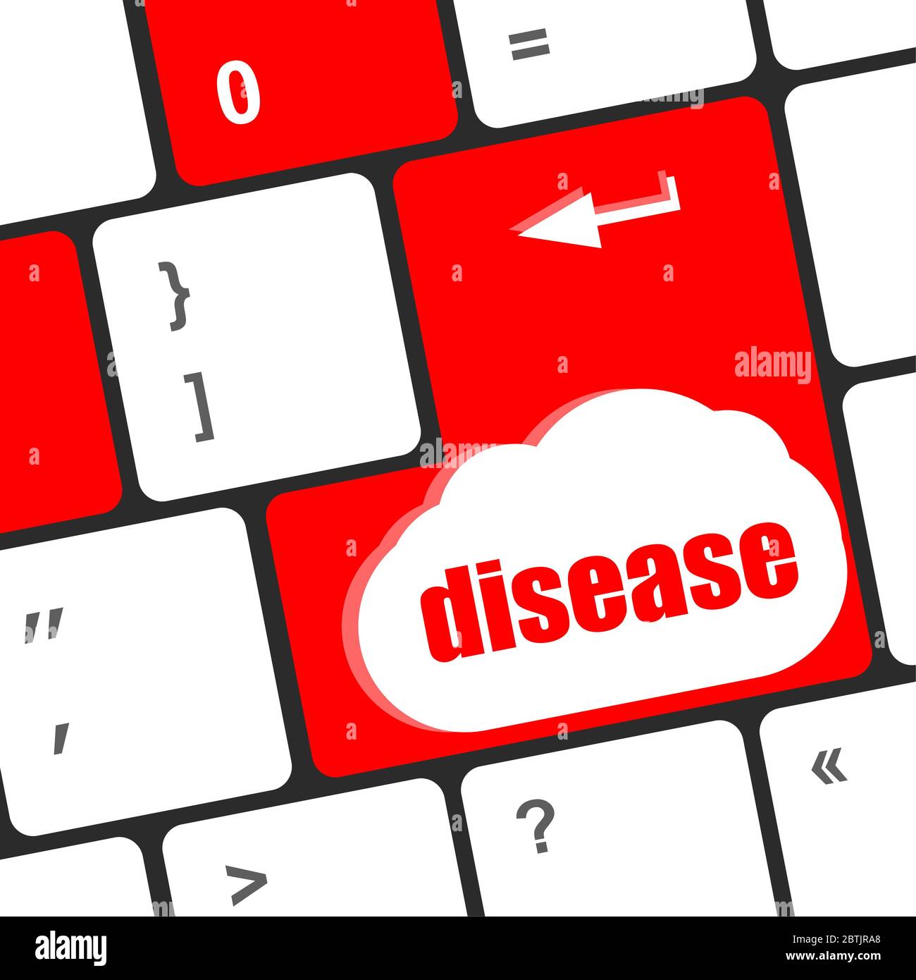 A computer keyboard with enter disease keys Stock Photo Alamy