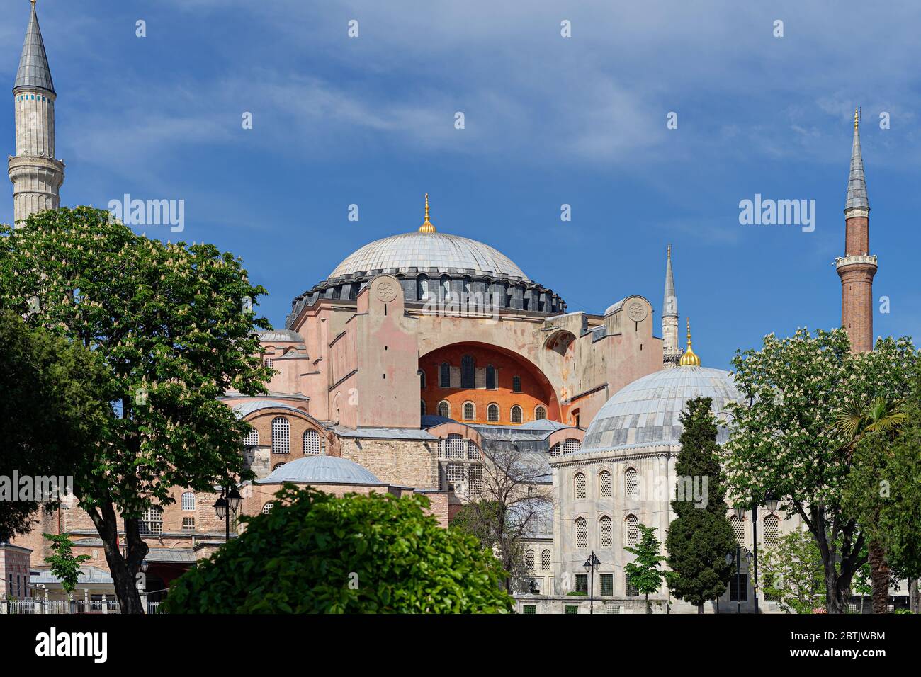 Saint Sophia,Hagia Sophia, Ayasofia historical landmark Istanbul, Turkey. Stock Photo
